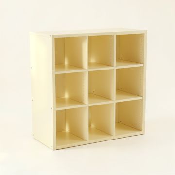 Summit Edge Desktop Shelving Unit - Ivory (synthetic illustration; no displayed measurements)