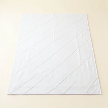 Bay Bend Rectangular Area Rug - White (synthetic illustration; no displayed measurements)