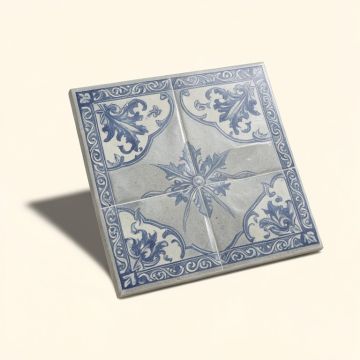 Valencia 8 '' X 8 '' Porcelain Spanish Wall & Floor Tile (synthetic illustration; no displayed measurements)