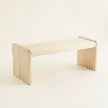 Ash Bluff Indoor Bench - Ivory (synthetic illustration; no displayed measurements)
