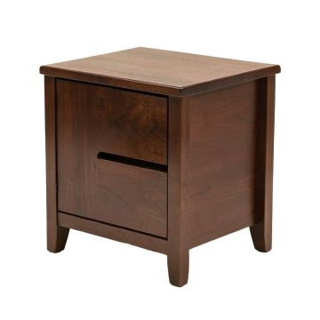 Long Ashton Wood Storage 1 Drawer Nightstand