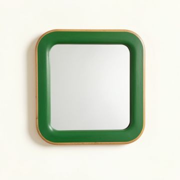 Birch Bend Framed Wall Mirror - Green (synthetic illustration; no displayed measurements)