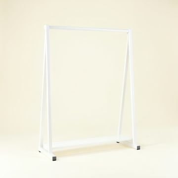 Harbor Canyon Empty Garment Rack - White (synthetic illustration; no displayed measurements)