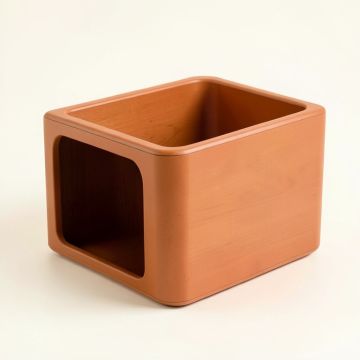 Stone Dell Empty Furniture-Style Litter Enclosure - Terracotta (synthetic illustration; no displayed measurements)