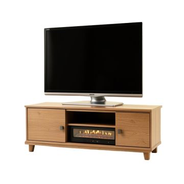 Aubriella Tv Stand For Tvs Up To 65 '' With Electric Fireplace Included
