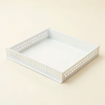 Linden Arc Empty Under-Desk Cable Tray (synthetic illustration; no displayed measurements)
