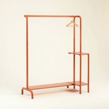 Cedar Bluff Empty Garment Rack - Terracotta (synthetic illustration; no displayed measurements)