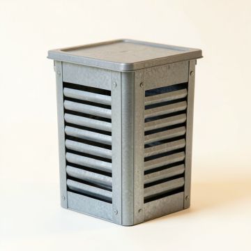 Moss Bluff Closed Garden Compost Bin - Gray (synthetic illustration; no displayed measurements)