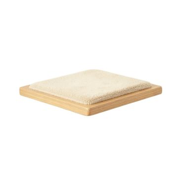 Cedar Edge Wall-Mounted Cat Perch - Beige (synthetic illustration; no displayed measurements)