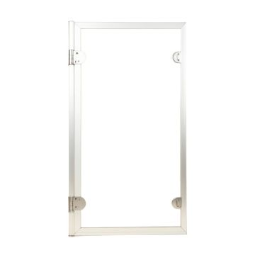 Deluxe 57.75 '' X 56.25 '' Bypass Bath Door