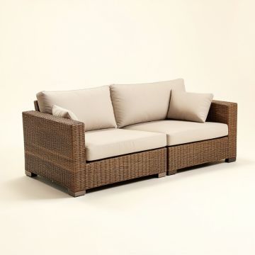 Elija Outdoor 2 Piece Sofa Seating Group With Cushions (synthetic illustration; no displayed measurements)