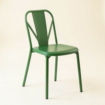 River Arc Dining Chair - Green (synthetic illustration; no displayed measurements)