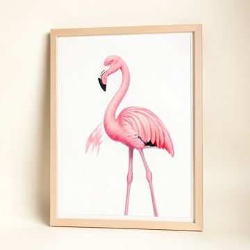 Flamingos Painting Print (synthetic illustration; no displayed measurements)