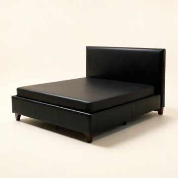 Queenscliff Faux Leather Upholstered Storage Platform Bed (synthetic illustration; no displayed measurements)