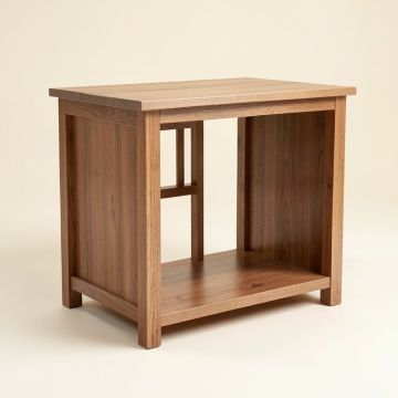 Kitchen Cart Solid Wood (synthetic illustration; no displayed measurements)