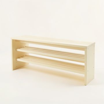 Vale Crossing Shoe Storage Bench - Cream (synthetic illustration; no displayed measurements)