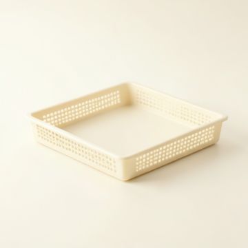 Stone Edge Empty Under-Desk Cable Tray - Ivory (synthetic illustration; no displayed measurements)