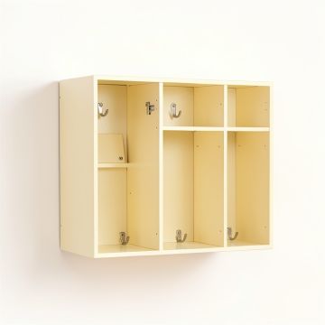 Glen Canyon Wall-Mounted Entryway Organizer Shelf - Cream (synthetic illustration; no displayed measurements)