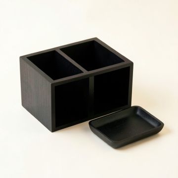 Cove Arc Empty Coffee-Station Organizer (synthetic illustration; no displayed measurements)