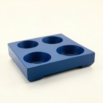Briar Bend Pet Feeding Stand With Two Plain Empty Bowls - Blue (synthetic illustration; no displayed measurements)