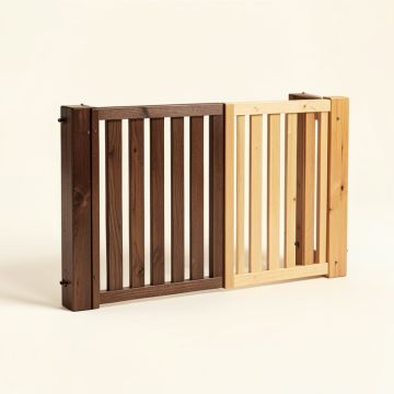 32 '' H 4-Panel Wooden Pet Gate (synthetic illustration; no displayed measurements)