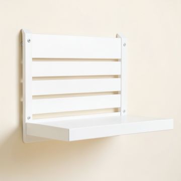 Alder Crossing Wall-Mounted Entryway Organizer Shelf - White (synthetic illustration; no displayed measurements)