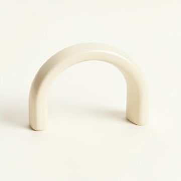 Hazel Crest Cabinet Handle Without Packaging - Ivory (synthetic illustration; no displayed measurements)