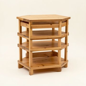 6-Layer Portable Bamboo Splint Multi-Function 15 Pair Shoe Rack (synthetic illustration; no displayed measurements)