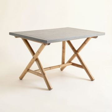 Lake Bluff Patio Table - Gray (synthetic illustration; no displayed measurements)