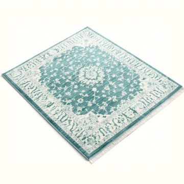 Oliver Power Loom Teal/White Rug (synthetic illustration; no displayed measurements)
