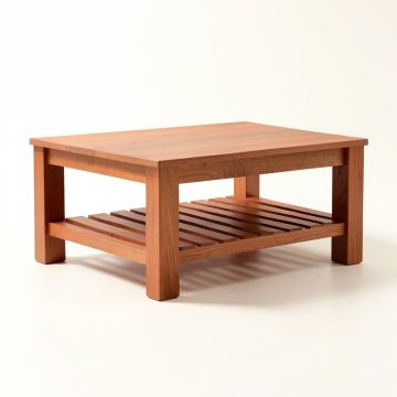 Clay Bridge Coffee Table - Terracotta (synthetic illustration; no displayed measurements)
