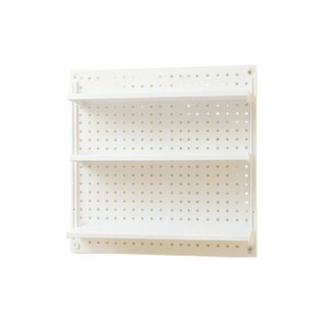 Hill Crest Empty Wall-Mounted Tool Organizer Panel - White