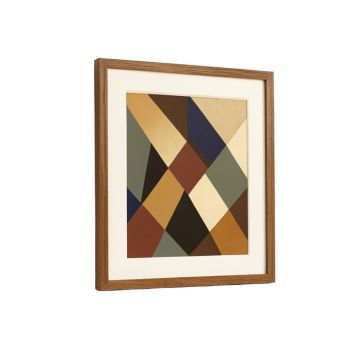 Geometric Abstract Framed Graphic Art