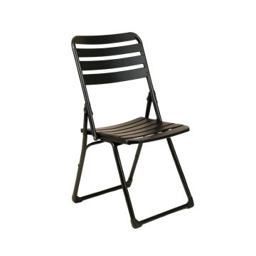 Aspen Crest Folding Outdoor Chair - Black