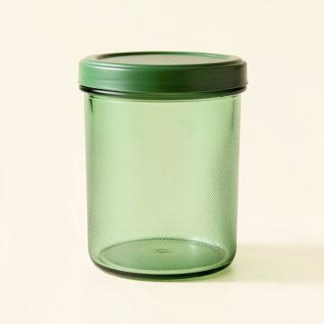 Slate Bend Storage Canister With Lid - Green (synthetic illustration; no displayed measurements)