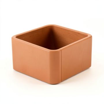 Wren Arc Empty Furniture-Style Litter Enclosure - Terracotta (synthetic illustration; no displayed measurements)