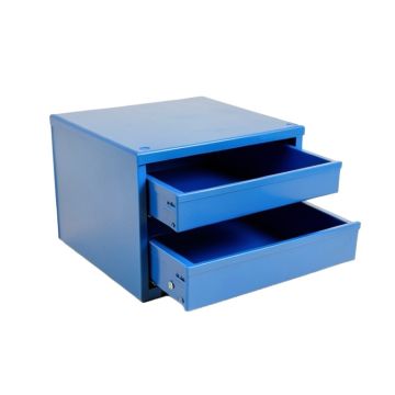 Ash Branch Small-Parts Storage Drawer Cabinet - Blue