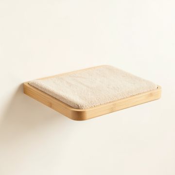 Brook Dell Wall-Mounted Cat Perch - Beige (synthetic illustration; no displayed measurements)