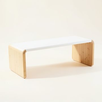 Stone Branch Indoor Bench - White (synthetic illustration; no displayed measurements)