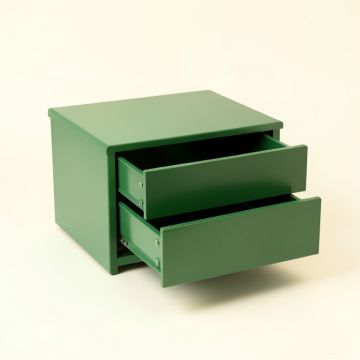 Shore Dell Small-Parts Storage Drawer Cabinet - Green (synthetic illustration; no displayed measurements)