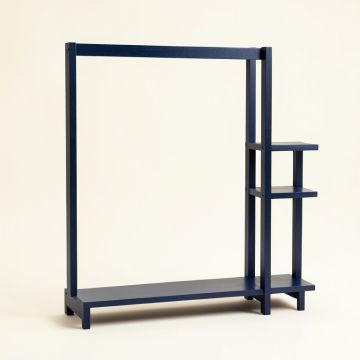 River Branch Empty Garment Rack - Navy (synthetic illustration; no displayed measurements)