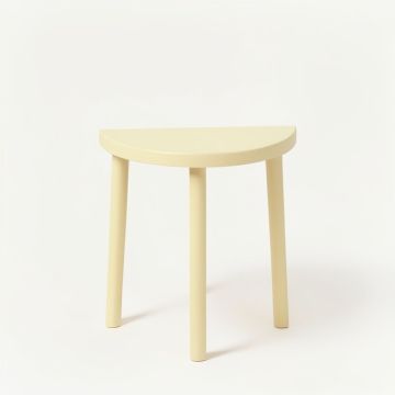 Cliff Bend Compact Balcony Table - Ivory (synthetic illustration; no displayed measurements)