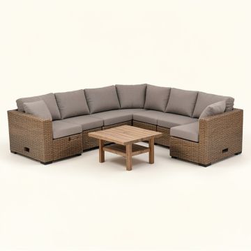 Kenwick 17 Piece Sectional Seating Group With Cushions (synthetic illustration; no displayed measurements)