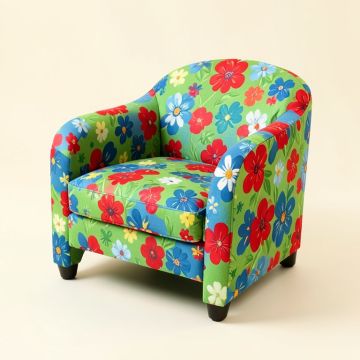 Jacey Floral Kids Club Chair (synthetic illustration; no displayed measurements)
