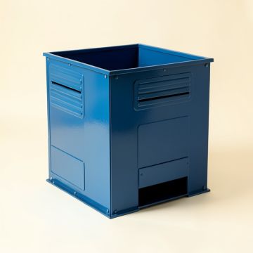 Bay Bridge Closed Garden Compost Bin - Blue (synthetic illustration; no displayed measurements)