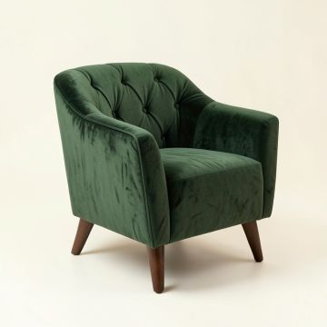 Elisamuel Tufted Velvet Upholstered Side Chair (synthetic illustration; no displayed measurements)