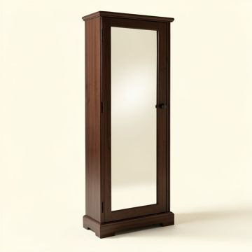 Trinh Led Light Free Standing Jewelry Armoire With Mirror (synthetic illustration; no displayed measurements)
