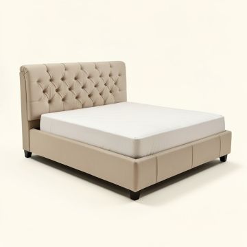 Adal Tufted Upholstered Low Profile Platform Bed (synthetic illustration; no displayed measurements)
