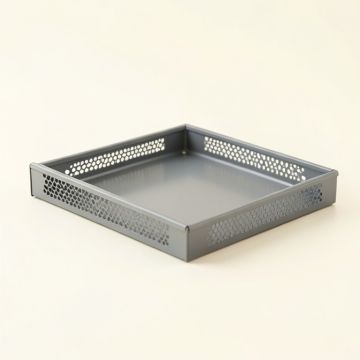 Dune Dale Empty Under-Desk Cable Tray - Gray (synthetic illustration; no displayed measurements)