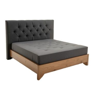 Peters Tufted Upholstered Low Profile Platform Bed